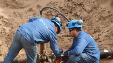 Bolívar: Pisano y Bucca recorrieron el avance de las obras de gas