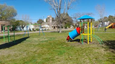 Olavarría: La plaza de Espigas con nuevos juegos infantiles
