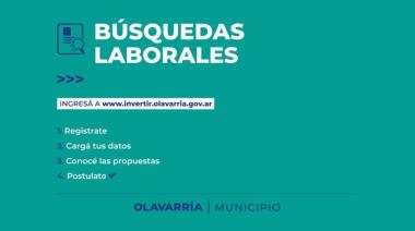 Olavarría: La Oficina de Empleo Municipal da a conocer nuevas búsquedas laborales