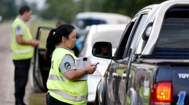 25 de Mayo: Controles de transito en el acceso Lebensohn