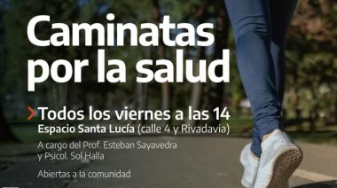 Azul: Caminatas por la salud
