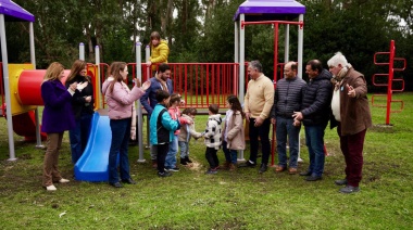 25 de Mayo: El Intendente inauguro la plaza "Primeros Pobladores" en Del Valle