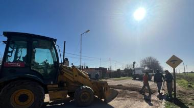 Obras de mantenimiento de las calles de Roque Pérez