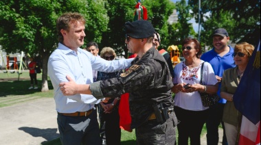 El intendente Maximiliano Wesner encabezó el acto protocolar por el 157° aniversario de Olavarría