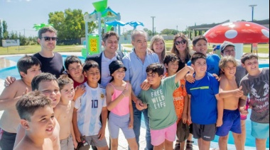 Tapalque: Se inauguro piscinas infantiles en Las Termas