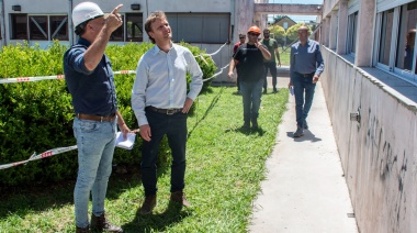 Olavarría: El Intendente Wesner recorrió las obras que se están realizando en el Jardín Maternal Piruetas