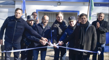 Kicillof inauguró la nueva sede de la Policía Científica en Bolívar