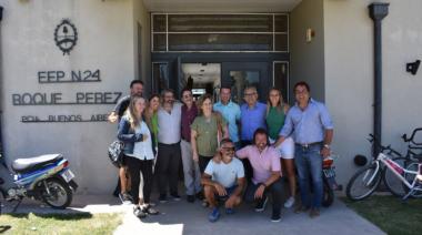 El intendente Sciaini recibió a funcionarios de educación de la provincia de Buenos Aires