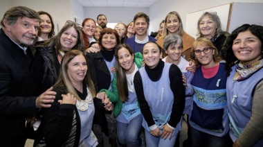 Kicillof inauguró las obras de ampliación del Jardín de Infantes N°916 en Azul