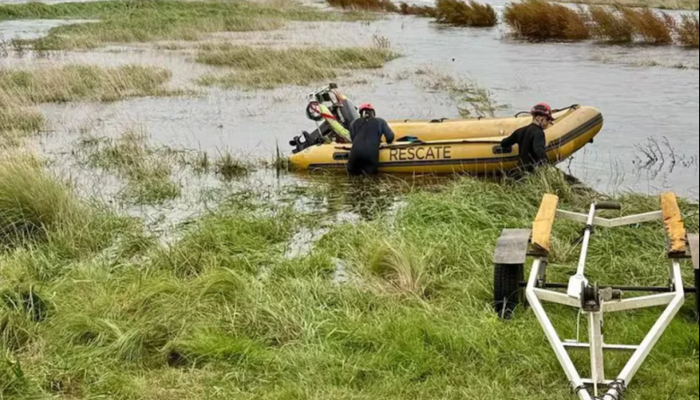 Encontraron muerto a uno de los desaparecidos durante la inundación de Bolívar
