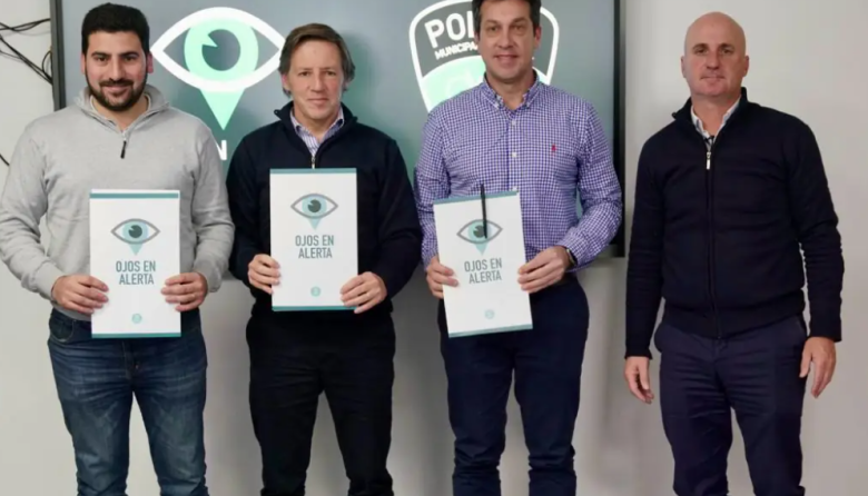 Egüen firmó convenio para implementar “Ojos en Alerta” en la ciudad de 25 de Mayo