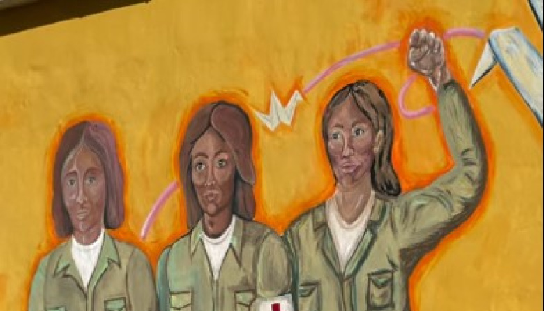 Emotiva inauguración del mural en la Biblioteca Popular “Crucero General Belgrano”