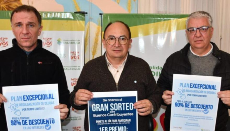 Saladillo premiará a los vecinos que pagan sus tasas: sorteará más de $8 millones