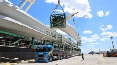 Parque Eólico en Olavarría: llegaron al país componentes de los aerogeneradores