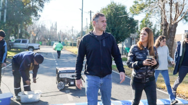 Nuevos asfaltos en marcha para agilizar el tránsito en Manuel Alberti