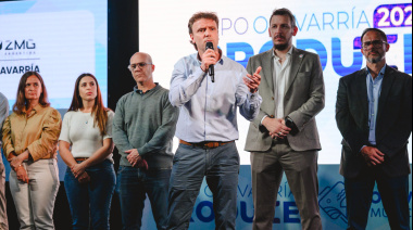El intendente Wesner y el presidente del Banco Provincia Juan Cuattromo encabezaron la apertura Olavarría Produce 2025