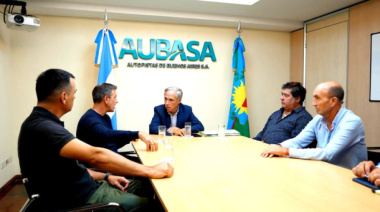 Sciaini se reunió con autoridades de AUBASA y pidió que la Provincia administre rutas nacionales clave