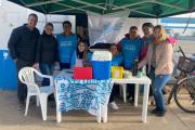 Roque Peréz: Sciaini presente en la campaña de vacunación antigripal