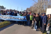 Vecinos de Cacharí protestaron nuevamente contra el peaje en la Ruta 3