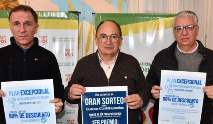 Saladillo premiará a los vecinos que pagan sus tasas: sorteará más de $8 millones